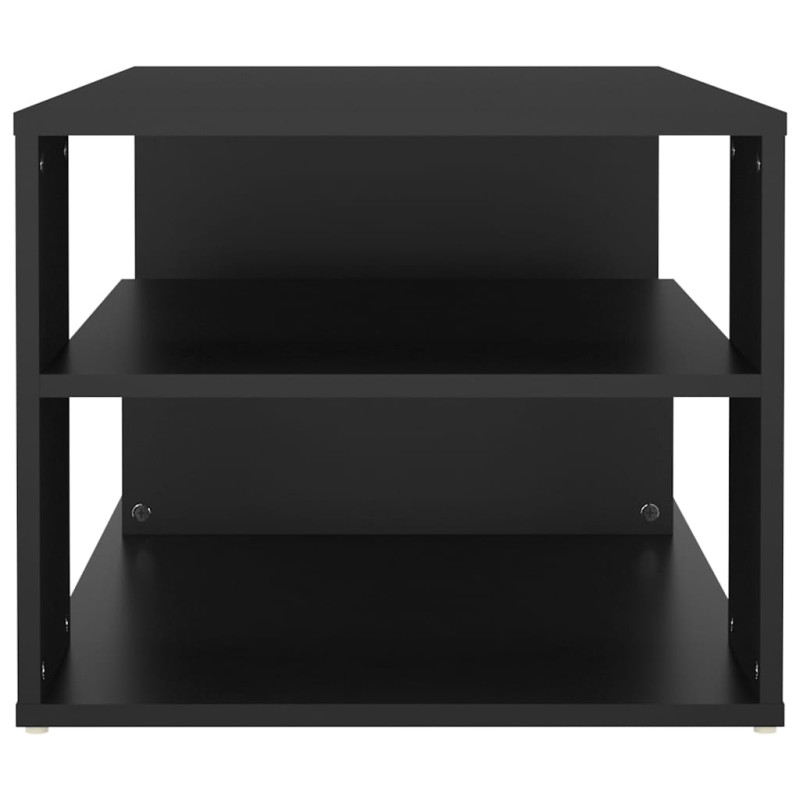 Produktbild för Soffbord svart 100x50x40 cm spånskiva