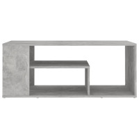 Produktbild för Soffbord betonggrå 100x50x40 cm konstruerat trä
