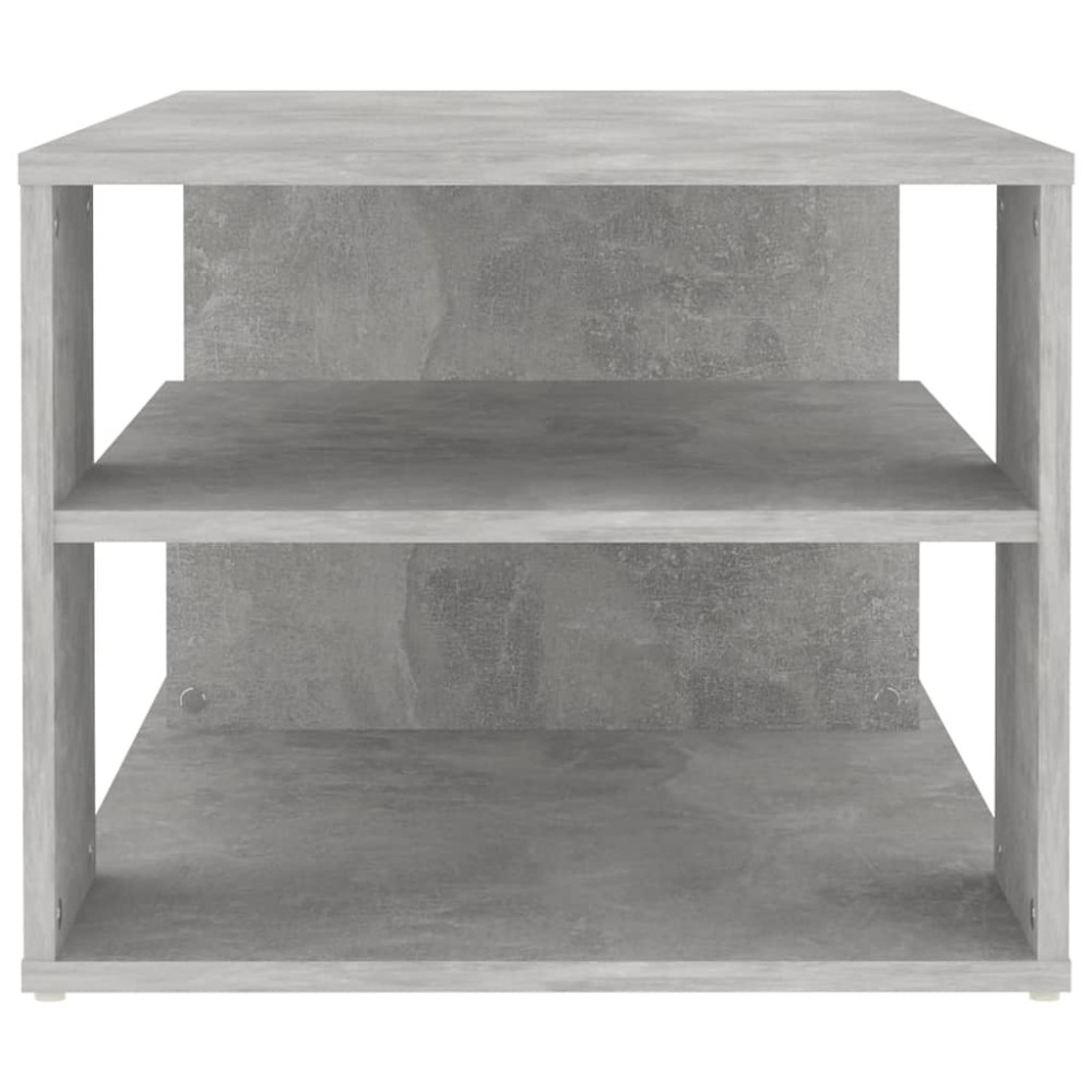 Produktbild för Soffbord betonggrå 100x50x40 cm konstruerat trä