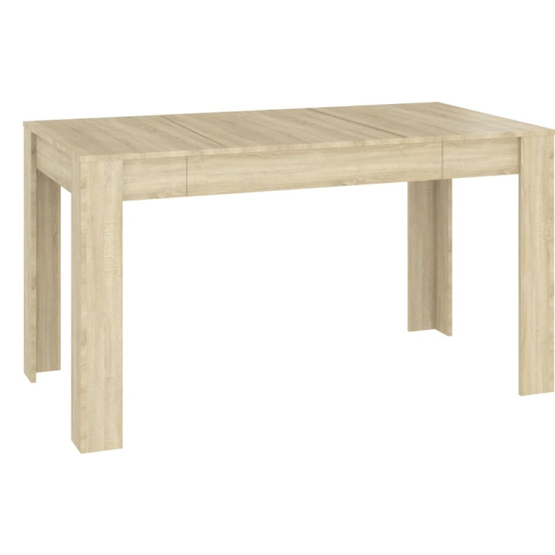 Produktbild för Matbord sonoma-ek 140x74,5x76 cm konstruerat trä