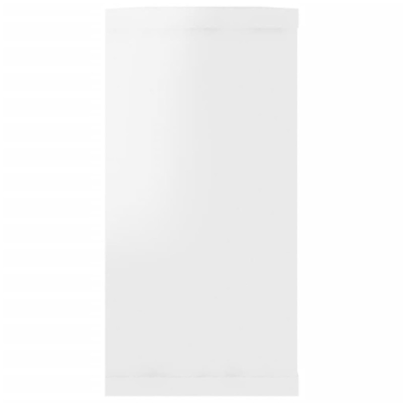 Produktbild för Vägghylla kubformad 4 st vit högglans 100x15x30 cm spånskiva