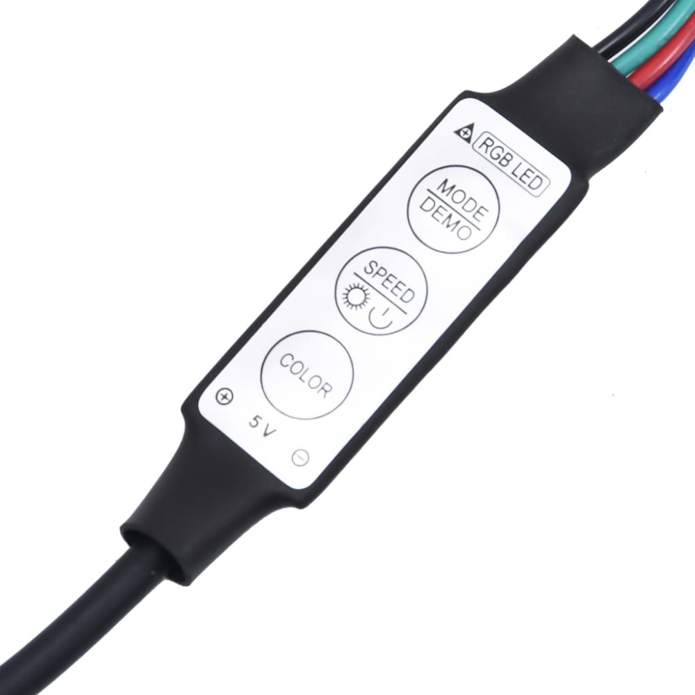 Produktbild för TV-bänk med LED-belysning sonoma-ek 200x35x40 cm