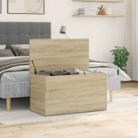 Produktbild för Förvaringskista sonoma-ek 84x42x46 cm konstruerat trä