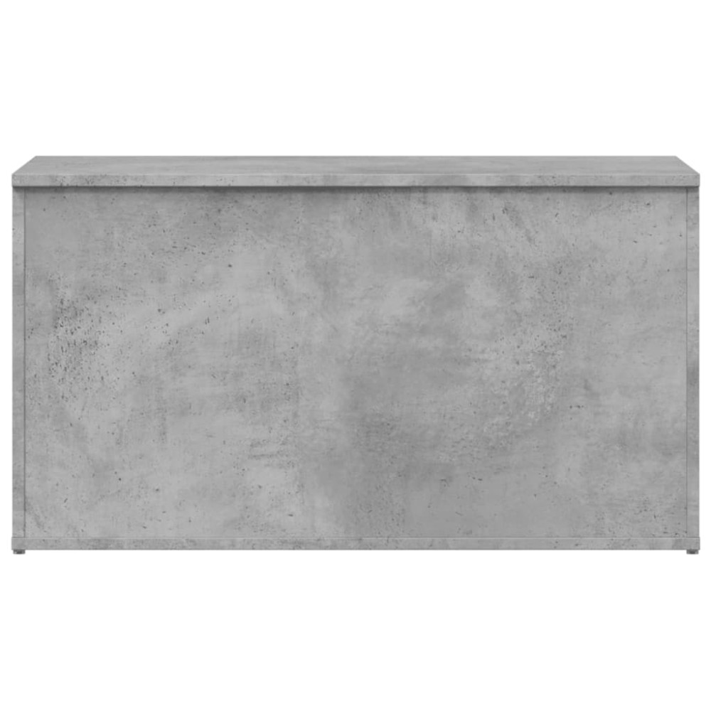 Produktbild för Förvaringskista betonggrå 84x42x46 cm konstruerat trä