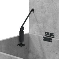 Produktbild för Förvaringskista betonggrå 84x42x46 cm konstruerat trä
