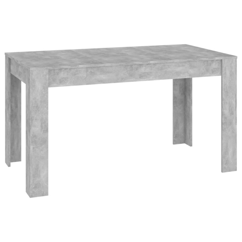 Produktbild för Matbord betonggrå 140x74,5x76 cm konstruerat trä