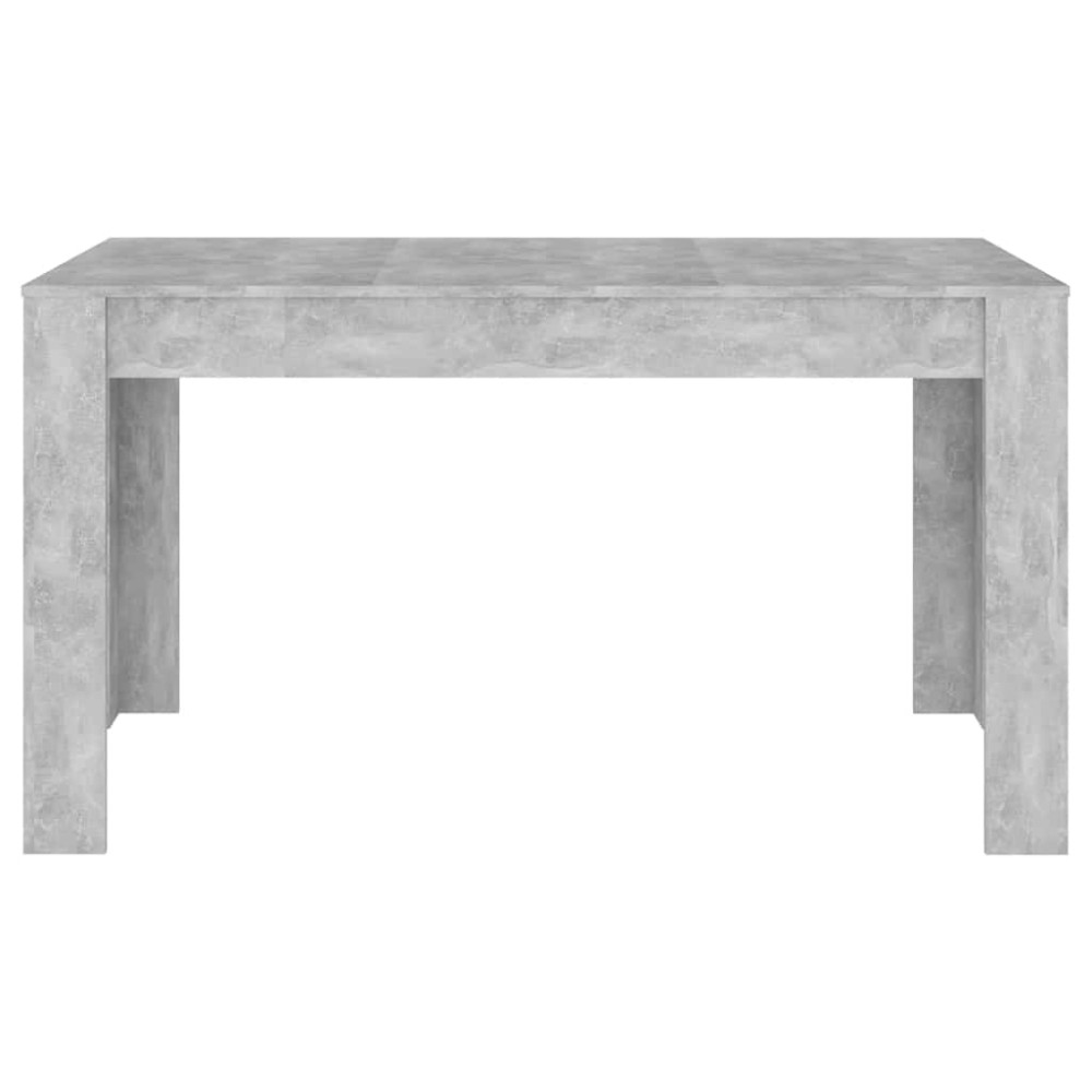 Produktbild för Matbord betonggrå 140x74,5x76 cm konstruerat trä