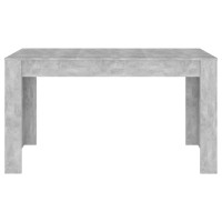 Produktbild för Matbord betonggrå 140x74,5x76 cm konstruerat trä