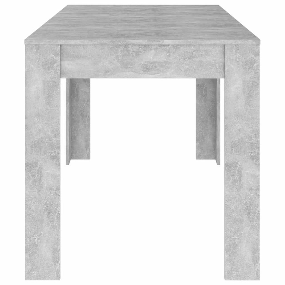 Produktbild för Matbord betonggrå 140x74,5x76 cm konstruerat trä