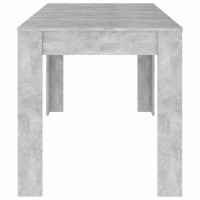 Produktbild för Matbord betonggrå 140x74,5x76 cm konstruerat trä