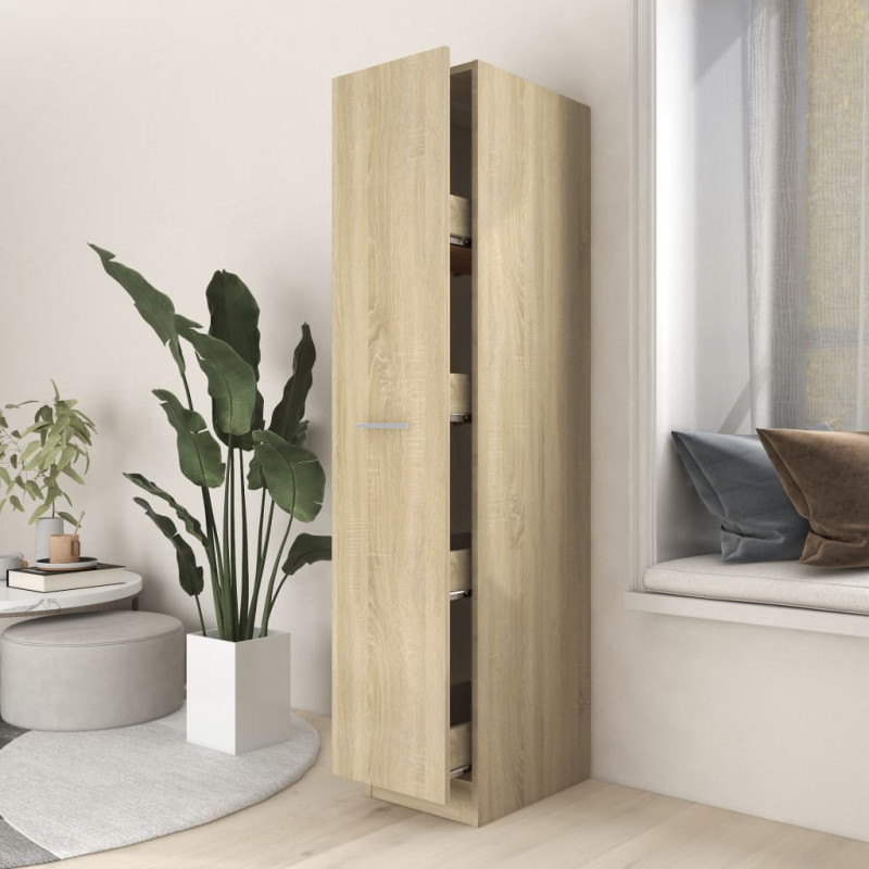 Produktbild för Apoteksskåp sonoma-ek 30x42,5x150 cm konstruerat trä
