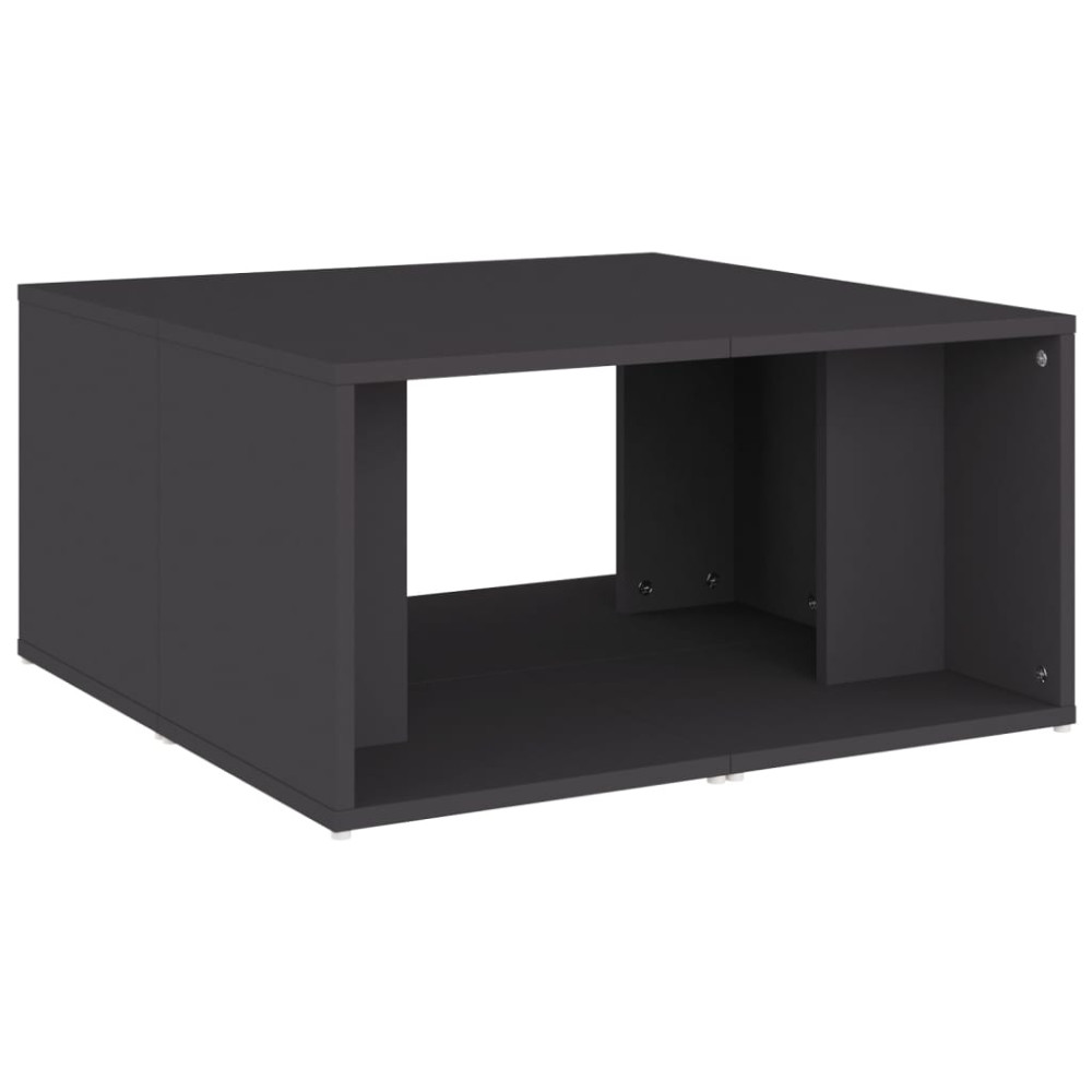 Produktbild för Soffbord 4 st grå 33x33x33 cm konstruerat trä