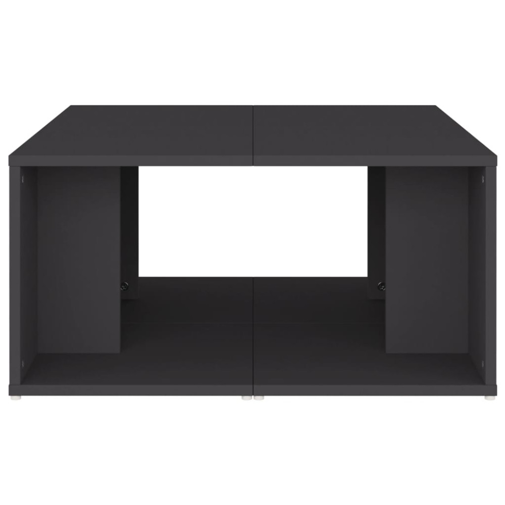 Produktbild för Soffbord 4 st grå 33x33x33 cm konstruerat trä