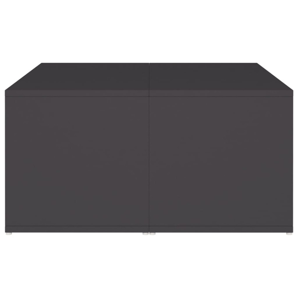 Produktbild för Soffbord 4 st grå 33x33x33 cm konstruerat trä