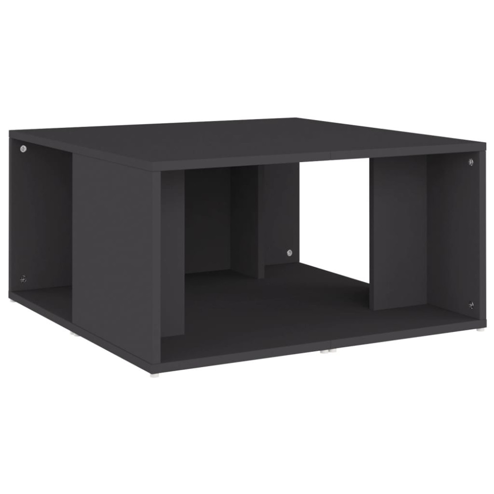 Produktbild för Soffbord 4 st grå 33x33x33 cm konstruerat trä