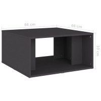 Produktbild för Soffbord 4 st grå 33x33x33 cm konstruerat trä