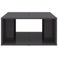 Produktbild för Soffbord 4 st grå högglans 33x33x33 cm konstruerat trä