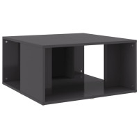 Produktbild för Soffbord 4 st grå högglans 33x33x33 cm konstruerat trä