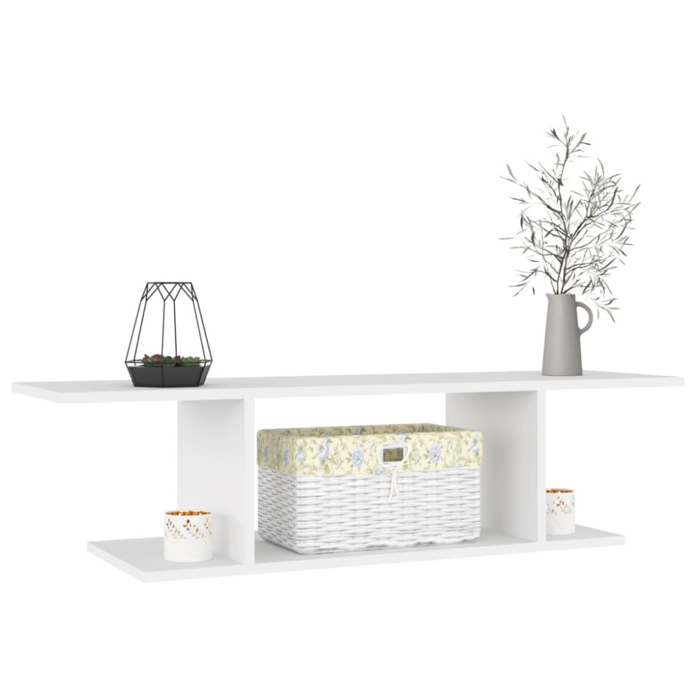 Produktbild för Väggmonterat tv-skåp vit 103x30x26,5 cm