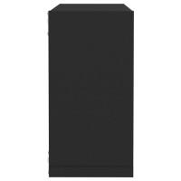 Miniatyr av produktbild för Vägghylla kubformad 6 st svart 30x15x30 cm