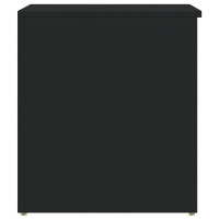 Produktbild för Förvaringskista svart 84x42x46 cm konstruerat trä