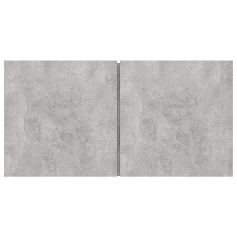Produktbild för Hängande TV-skåp 2 st betonggrå 60x30x30 cm