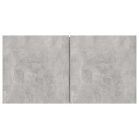 Produktbild för Hängande TV-skåp 2 st betonggrå 60x30x30 cm