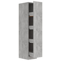 Miniatyr av produktbild för Apoteksskåp betonggrå 30x42,5x150 cm konstruerat trä