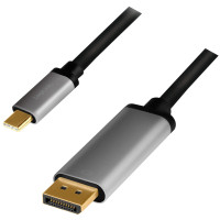 Produktbild för USB-C -> DisplayPort 4K/60Hz Aluminium 1,8m