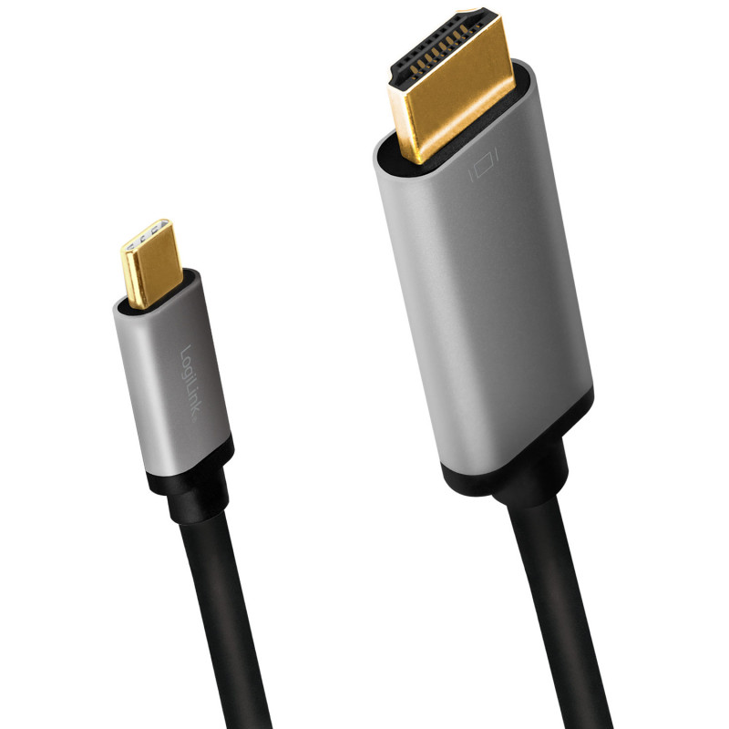 Produktbild för USB-C -> HDMI 4K/60Hz Aluminium 1,8m