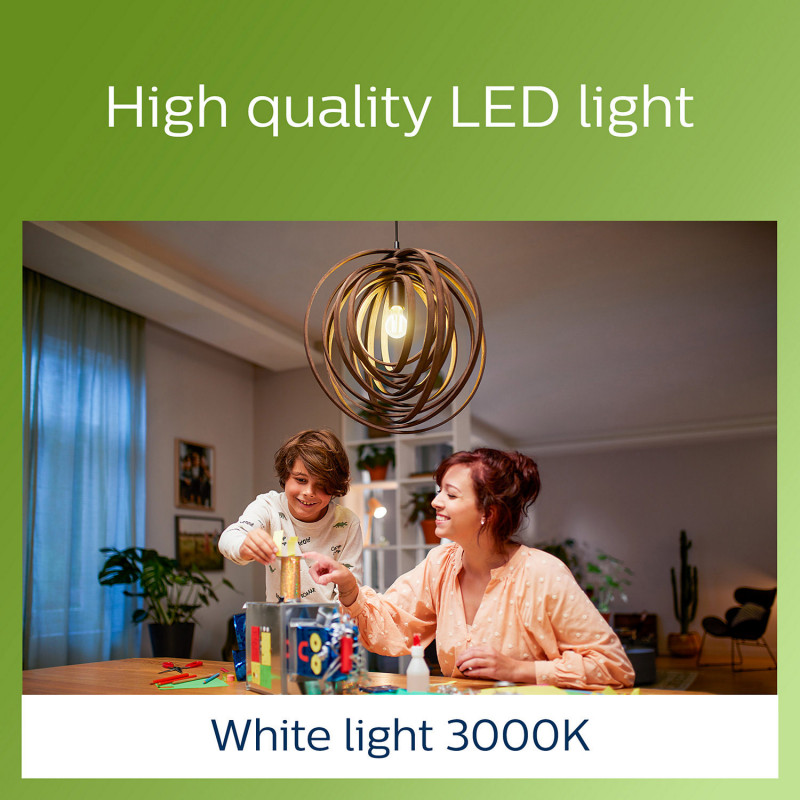 Produktbild för LED E27 Normal 40W Klar 485lm 3000K Energiklass A