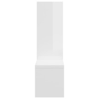 Miniatyr av produktbild för Vägghyllor 2 st vit högglans 50x15x50 cm konstruerat trä
