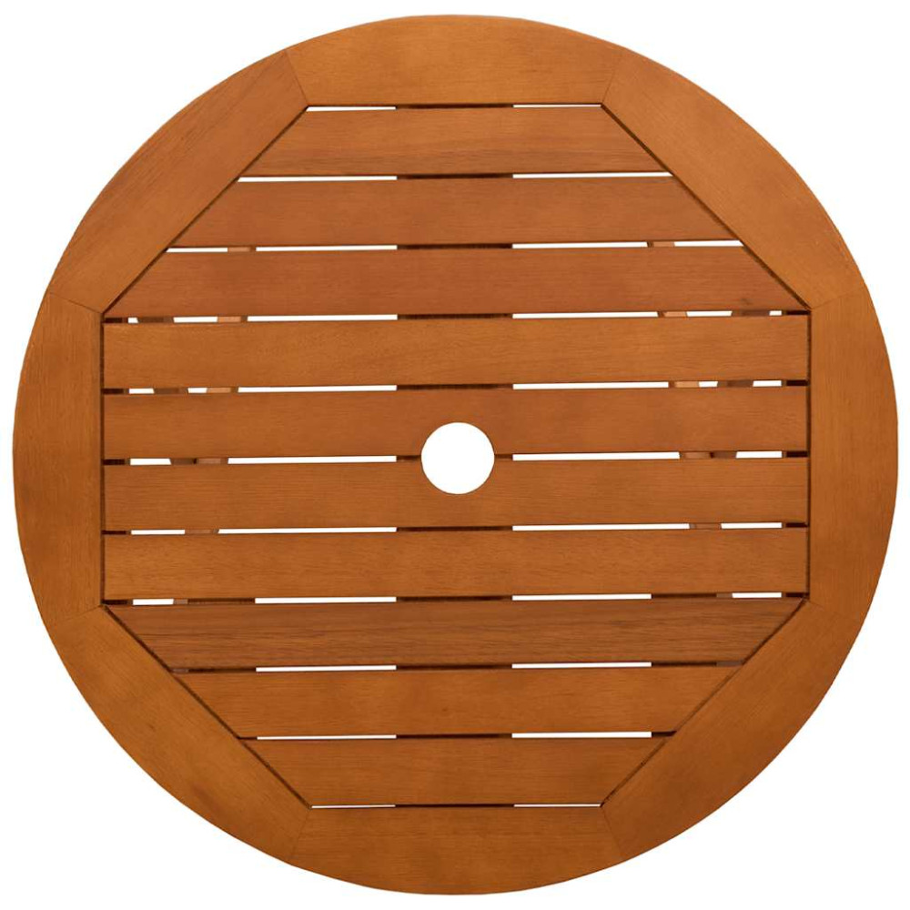 Produktbild för Hopfällbart trädgårdsbord Ø60x75 cm massivt eukalyptusträ