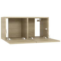 Produktbild för TV-skåp 4 st sonoma-ek 60x30x30 cm konstruerat trä