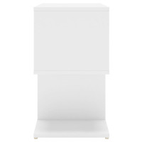 Miniatyr av produktbild för Sängbord 2 st vit 50x30x51,5 cm konstruerat trä