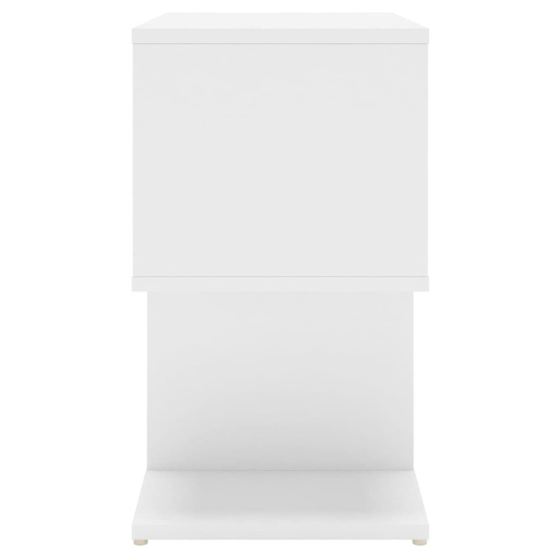 Produktbild för Sängbord 2 st vit 50x30x51,5 cm konstruerat trä