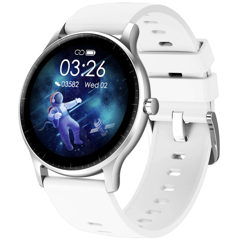 Produktbild för Smartwatch HR IP67 Vit 1,28 display
