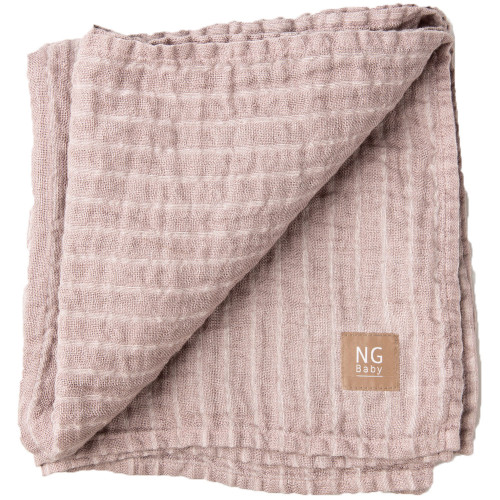 NG Baby LinneFilt Dusty Pink + Ivory s
