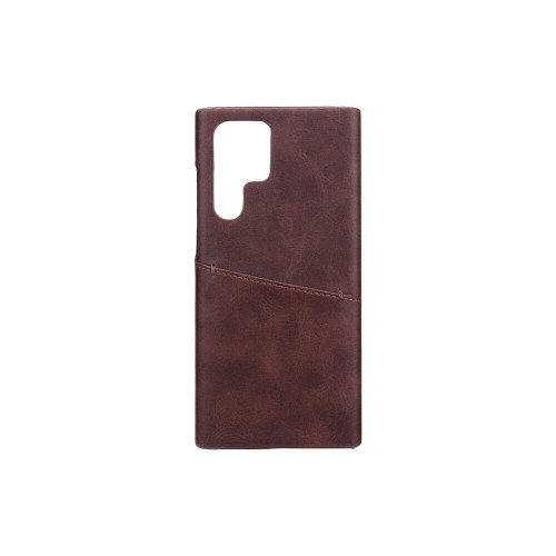 ONSALA Mobilecover Brown with Cardpocket Samsung S22 Ultra