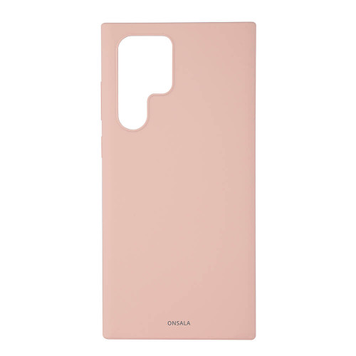 ONSALA Mobilcover Silicone Sand Pink Samsung S22 Ultra