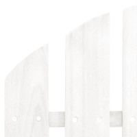 Miniatyr av produktbild för Adirondackstol med bord massivt granträ vit