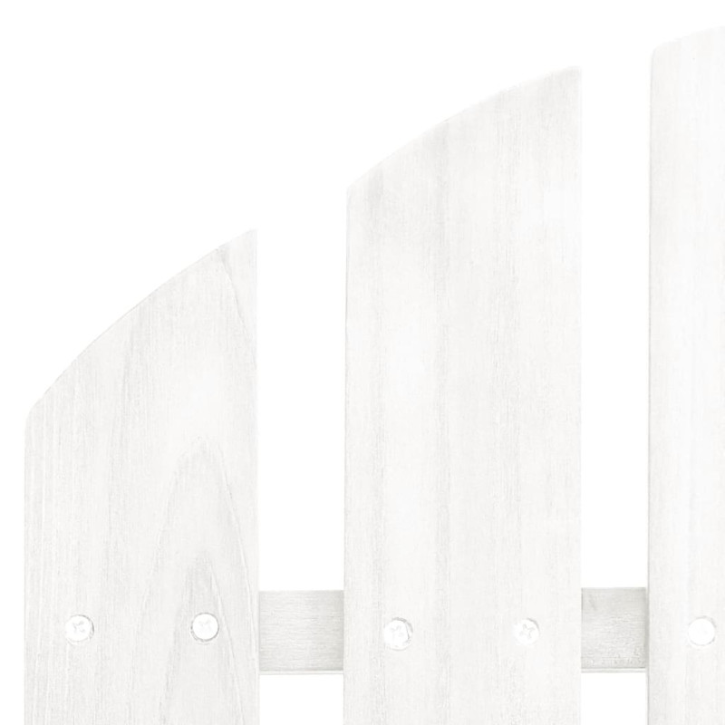 Produktbild för Adirondackstol med bord massivt granträ vit
