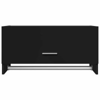 Produktbild för Garderob svart 70x32,5x35 cm konstruerat trä