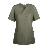 Miniatyr av produktbild för 70102 Alva v-blouse w Army Green Dam