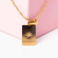 Miniatyr av produktbild för Golden Star Necklace - 18K gold plated