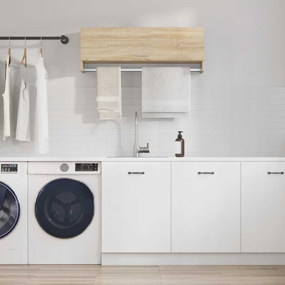 Produktbild för Garderob sonoma-ek 100x32,5x35 cm konstruerat trä