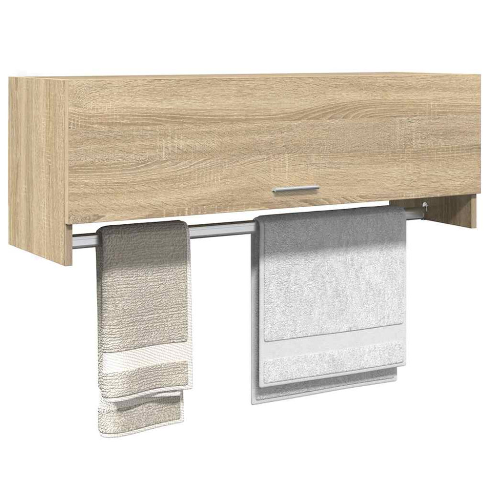 Produktbild för Garderob sonoma-ek 100x32,5x35 cm konstruerat trä
