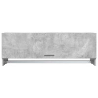 Produktbild för Garderob betonggrå 100x32,5x35 cm konstruerat trä