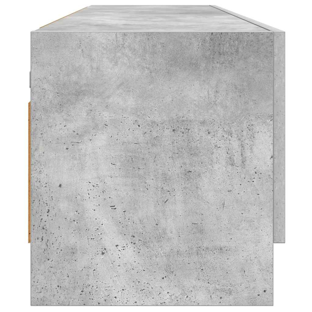 Produktbild för Garderob betonggrå 100x32,5x35 cm konstruerat trä