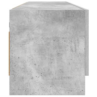 Produktbild för Garderob betonggrå 100x32,5x35 cm konstruerat trä